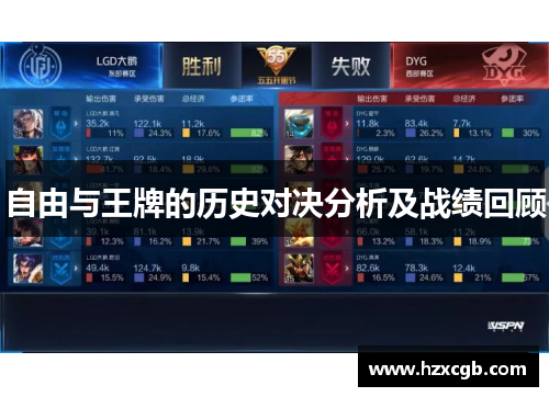 自由与王牌的历史对决分析及战绩回顾
